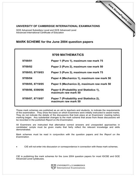 Download Ib Ab Initio Paper 1 2004 Markscheme 