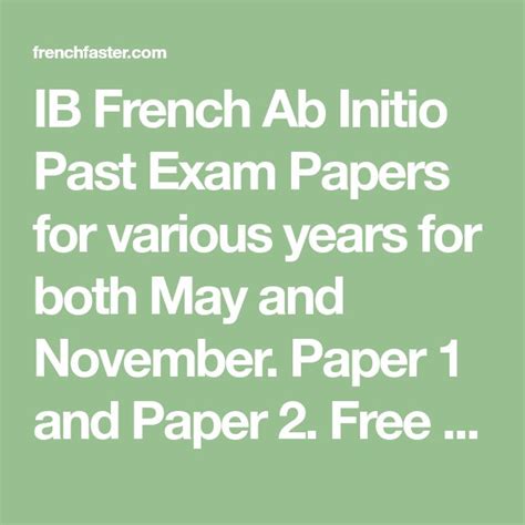 Read Online Ib Ab Initio Test Papers 