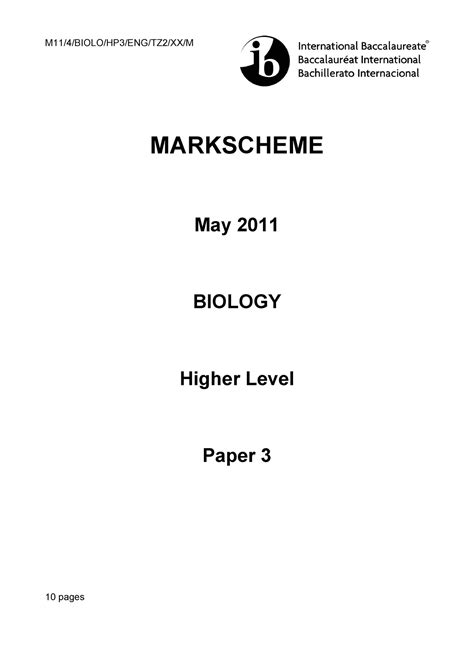 Full Download Ib Biology Paper 3 Tz2 2012 Markscheme 