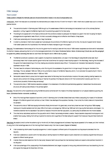 Full Download Ib History Paper 2 Sample Essay 