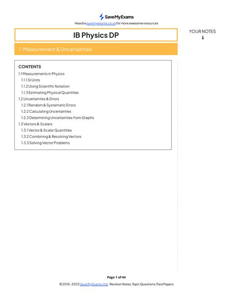 Download Ib Physics Core Wikispaces 