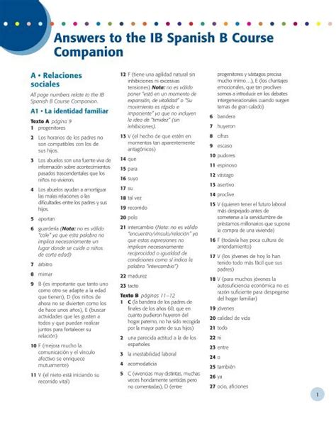 Read Online Ib Spanish Course Companion Answers 