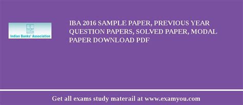 Full Download Iba Question Papers 
