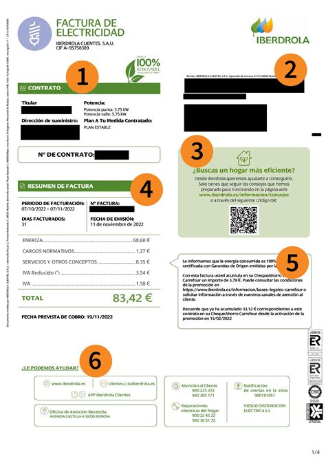 Iberdrola Facturas Clientes