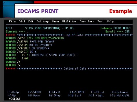 ibm jcl utility idcams