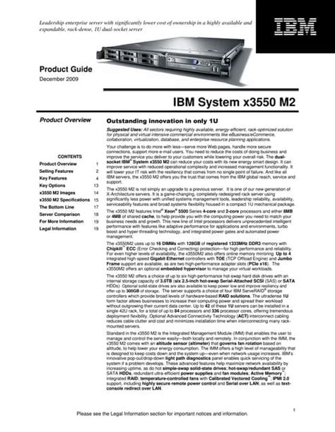 Ibm X3550 Server Guide