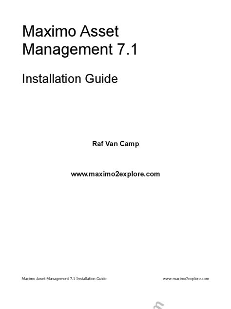 Read Ibm Maximo 71 User Guide 