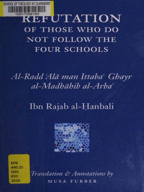 ibn rajab s refutation of those who do not follow