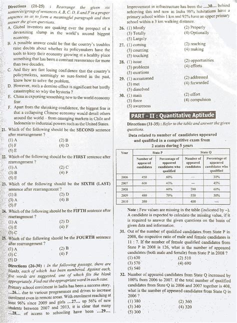 Read Ibps Po Exam Question Papers And Answers 