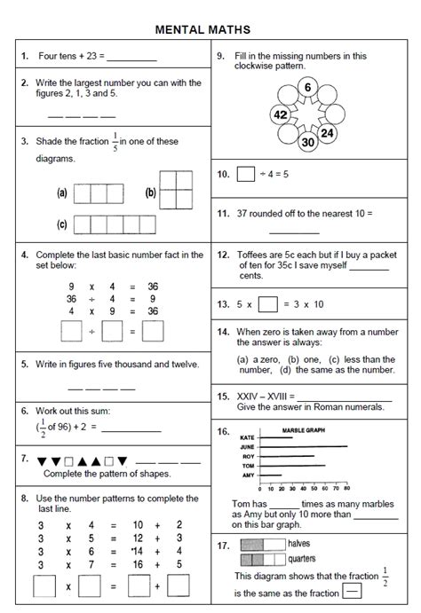 Read Online Ibt Maths Test Paper For Grade 4 