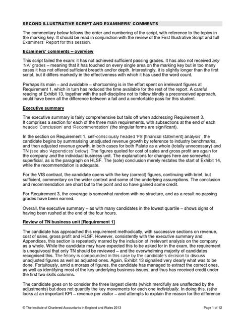 Icaew Case Study 2013
