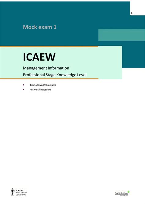 icaew mock exam