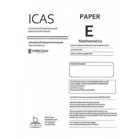 icas mathematics paper year 7