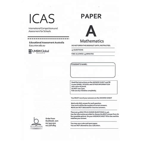 Icas Maths Past Papers
