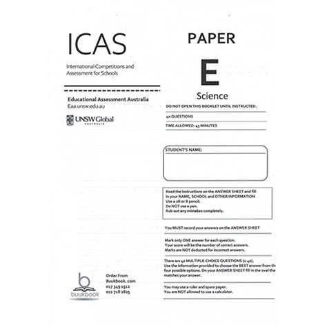 icas science paper e