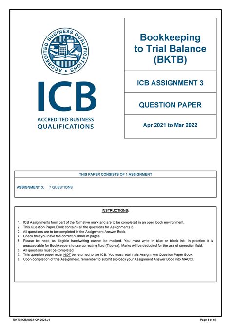Read Online Icb Business Compuried Bookkeeping Exam Paper 