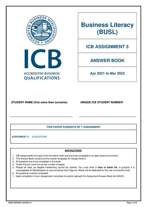Download Icb Business Literacy Exam Papers Theecoore 