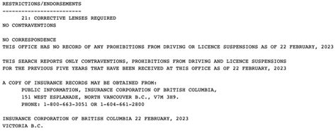 Icbc Driving Abstract