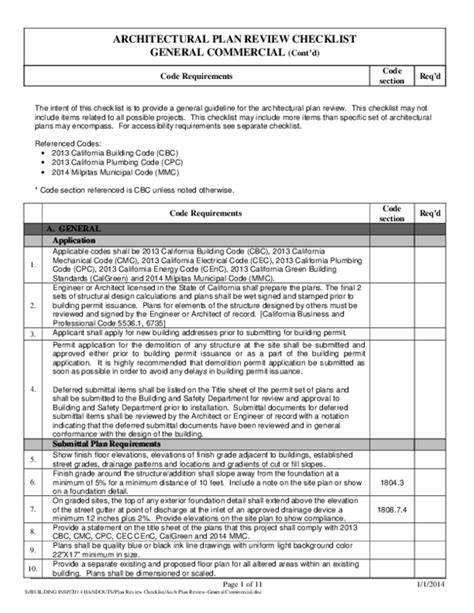 icc plan review checklist