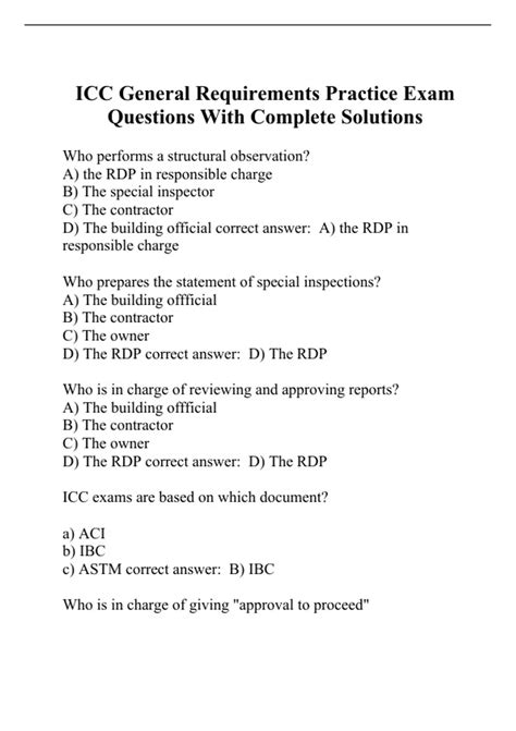 Read Online Icc Contractor Test Sample Questions 