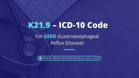 Icd 10 Code Esophageal Reflux