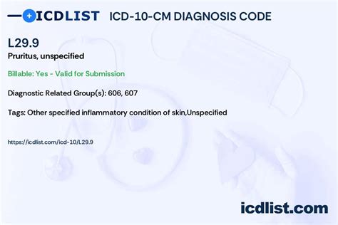 Icd 10 Code For Pruritus