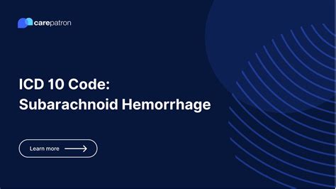 Icd 10 Code For Subarachnoid Hemorrhage