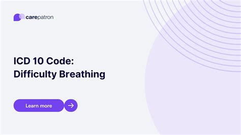 Icd 10 Difficulty Breathing