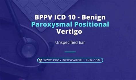 Icd 10 Vertigo Unspecified