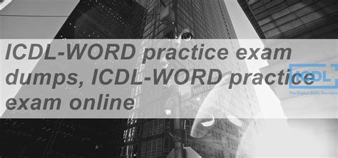 icdl icdl word practice exams