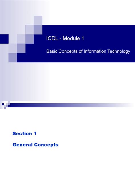 Icdl Module 1 2008