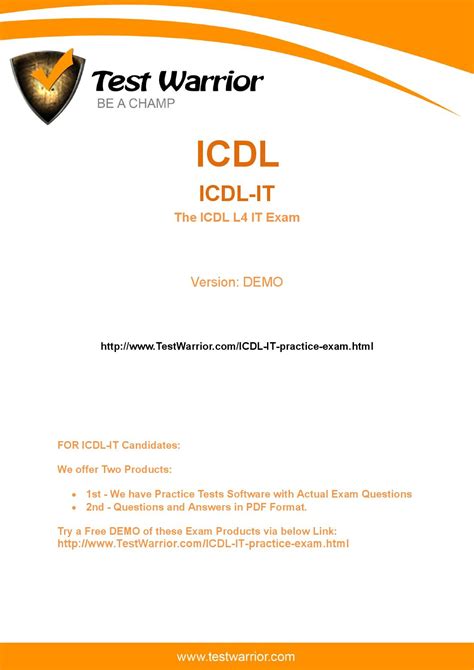 Full Download Icdl Exams With Answers 