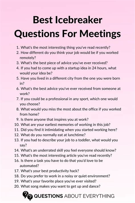 Ice Breakers For Nurses