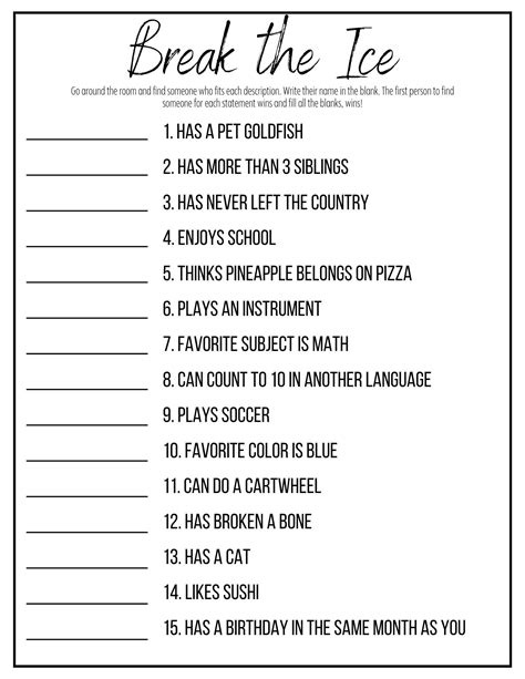 Ice Breakers Pdf
