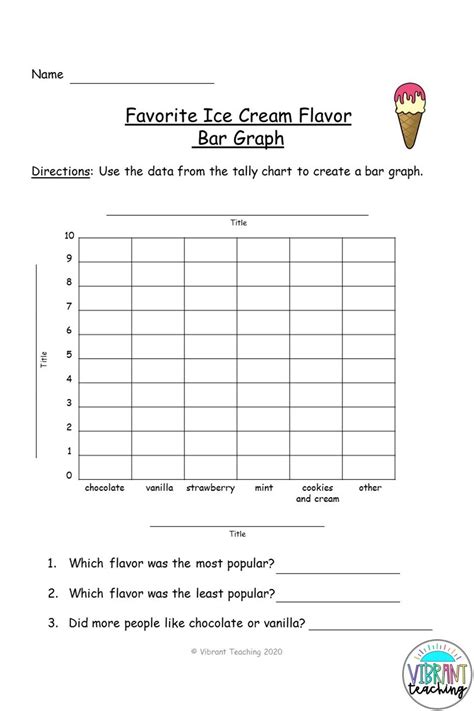 Ice Cream Bar Graph Worksheets 99worksheets Ice Cream Worksheet - Ice Cream Worksheet