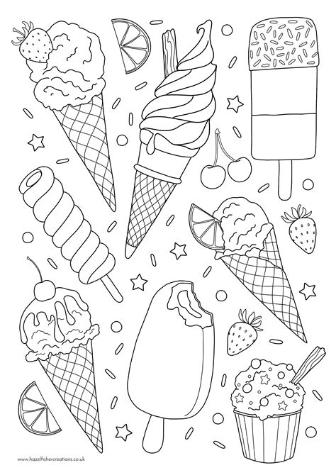 ice cream coloring