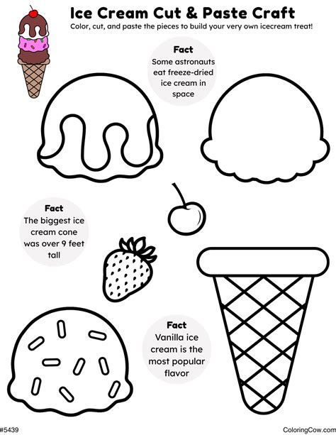 ice cream cone cut paste