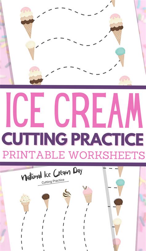 Ice Cream Cutting Skills Worksheet Teacher Made Twinkl Ice Cream Cutting Worksheet Kindergarten - Ice Cream Cutting Worksheet Kindergarten