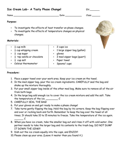 Ice Cream Lab Worksheet   Pdf Teacher X27 S Edition I Scream You - Ice Cream Lab Worksheet