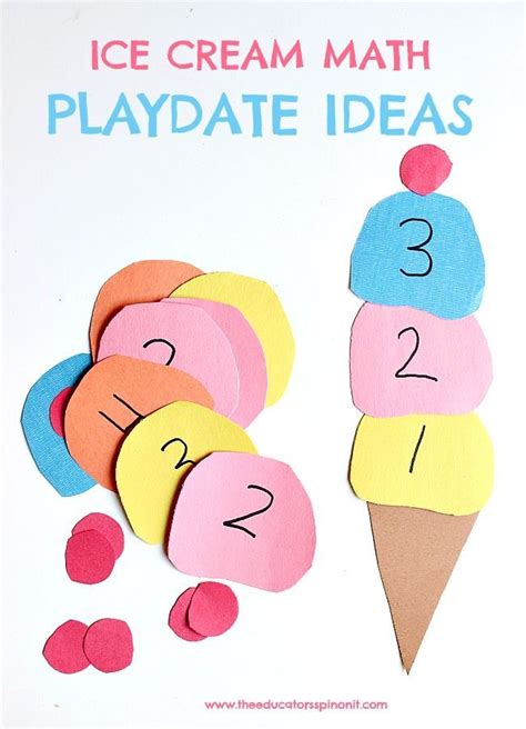Ice Cream Math Playdate For Preschoolers Ice Cream Math - Ice Cream Math