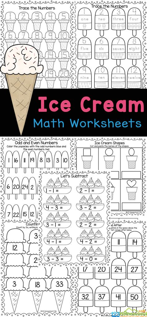 Ice Cream Math Worksheets Free Printable Ice Cream Math Worksheets - Ice Cream Math Worksheets