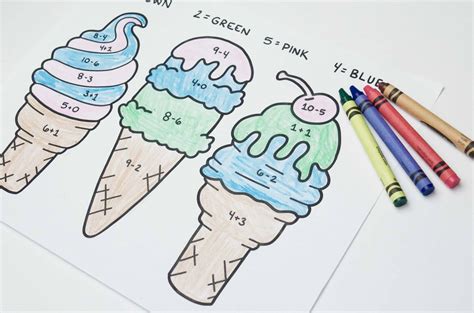 Ice Cream Math Worksheets   Free Summer Ice Cream Math Worksheets - Ice Cream Math Worksheets