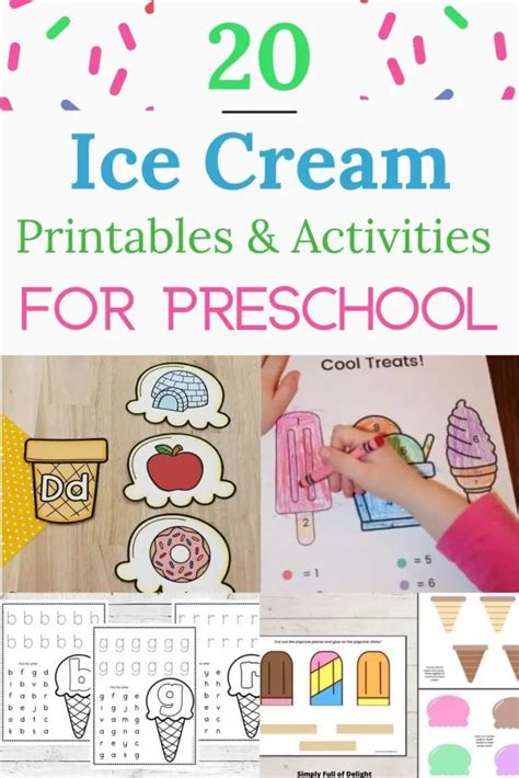 Ice Cream Printables And Activities For Preschoolers So Ice Cream Cutting Worksheet Kindergarten - Ice Cream Cutting Worksheet Kindergarten