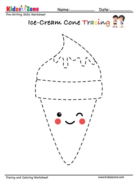 Ice Cream Tracing Worksheets Abcu0027s Of Literacy Ice Cream Worksheets For Preschool - Ice Cream Worksheets For Preschool