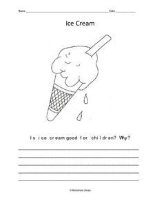 Ice Cream Writing Worksheets For Kindergarten Sharing Worksheet For Kindergarten - Sharing Worksheet For Kindergarten