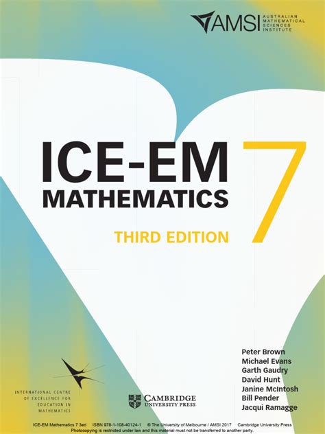 ice em mathematics year 7