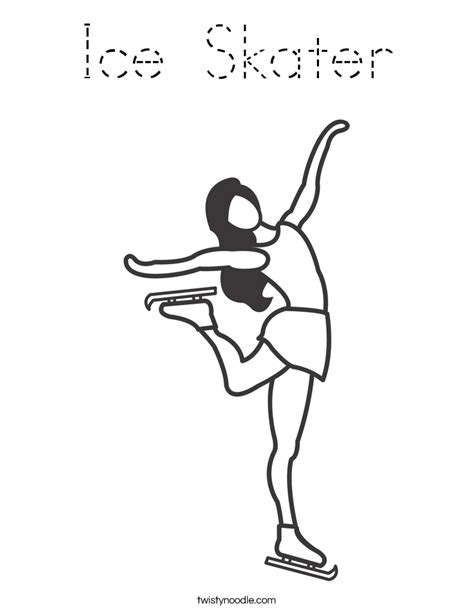 Ice Skater Coloring Page Twisty Noodle Ice Skaters Coloring Pages - Ice Skaters Coloring Pages
