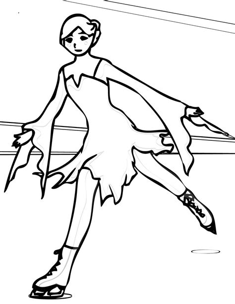 Ice Skating Coloring Pages At Getcolorings Com Free Ice Skating Coloring Page - Ice Skating Coloring Page