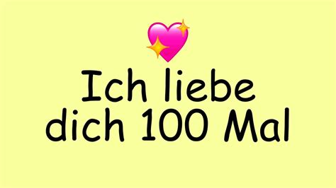 ich liebe dich 100 mal
