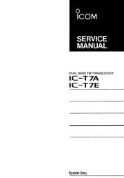 Full Download Icom Ic T7A User Guide 